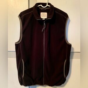St. John’s Bay Men's Black Fleece Vest - Size L